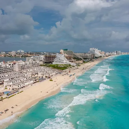 Amazing Caribbean Ocean View At Villas Marlin In Cancun Exterior photo